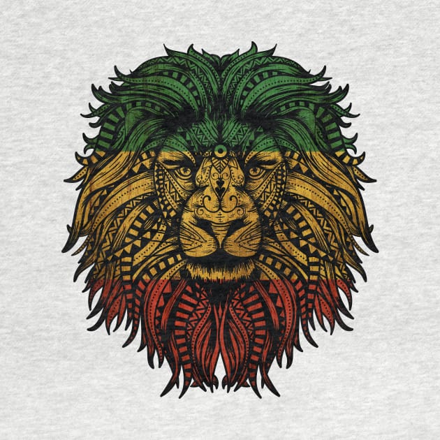 Rasta Lion Roots Rock Reggae by UNDERGROUNDROOTS